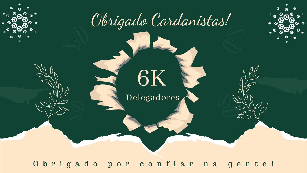cardanistas's tweet photo. Chegamos a 6.000 delegadores! 🙏🚀

Por que a pool #Cardanistas?

Temos o foco em educação e inclusão dos brasileiros na #Cardano, faz stake com a gente e apoia nosso trabalho na comunidade: divulgar a Cardano, promover adoção e acesso aos brasileiros a revolução financeira. 🇧🇷 https://t.co/USl7w31Oi3