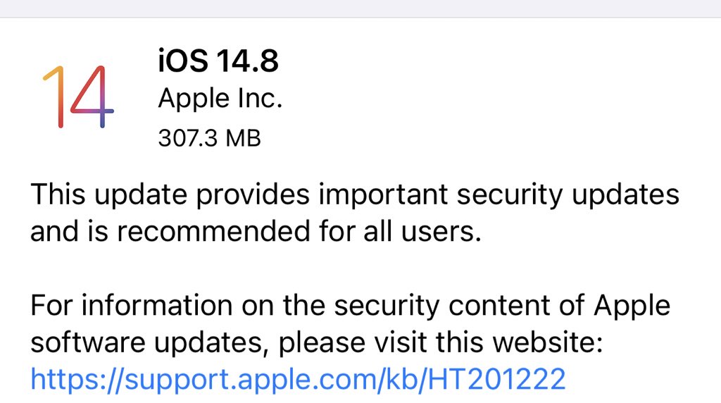 LanceUlanoff's tweet image. Install this iOS update now. #ios148