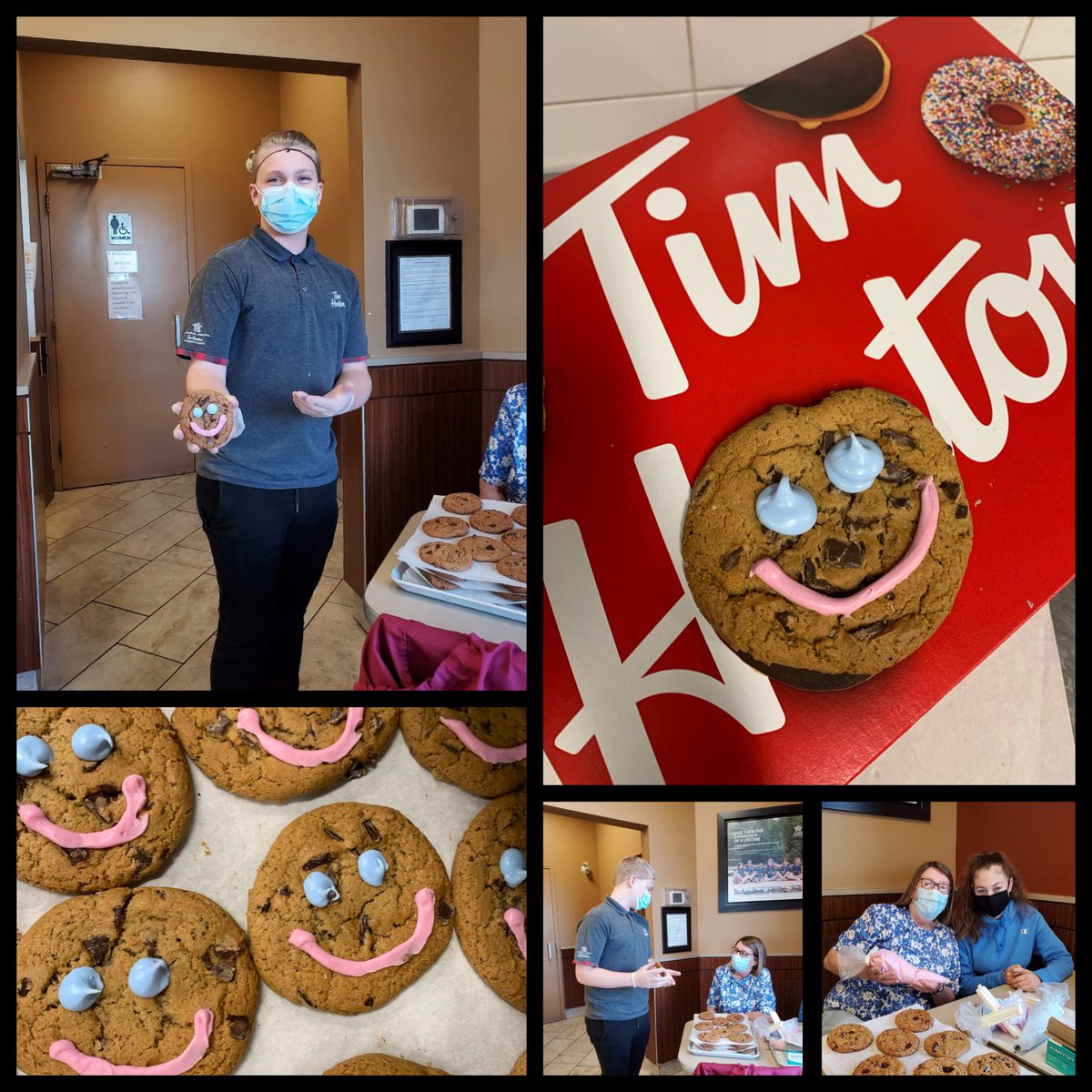 The Smile Cookie Campaign is off to a great start! Two teams visited both of the Renfrew Tim Hortons locations last evening to prepare the cookies for today. Big thank you to the Tim Hortons staff for being incredibly kind and helpful during our visits. ❤️