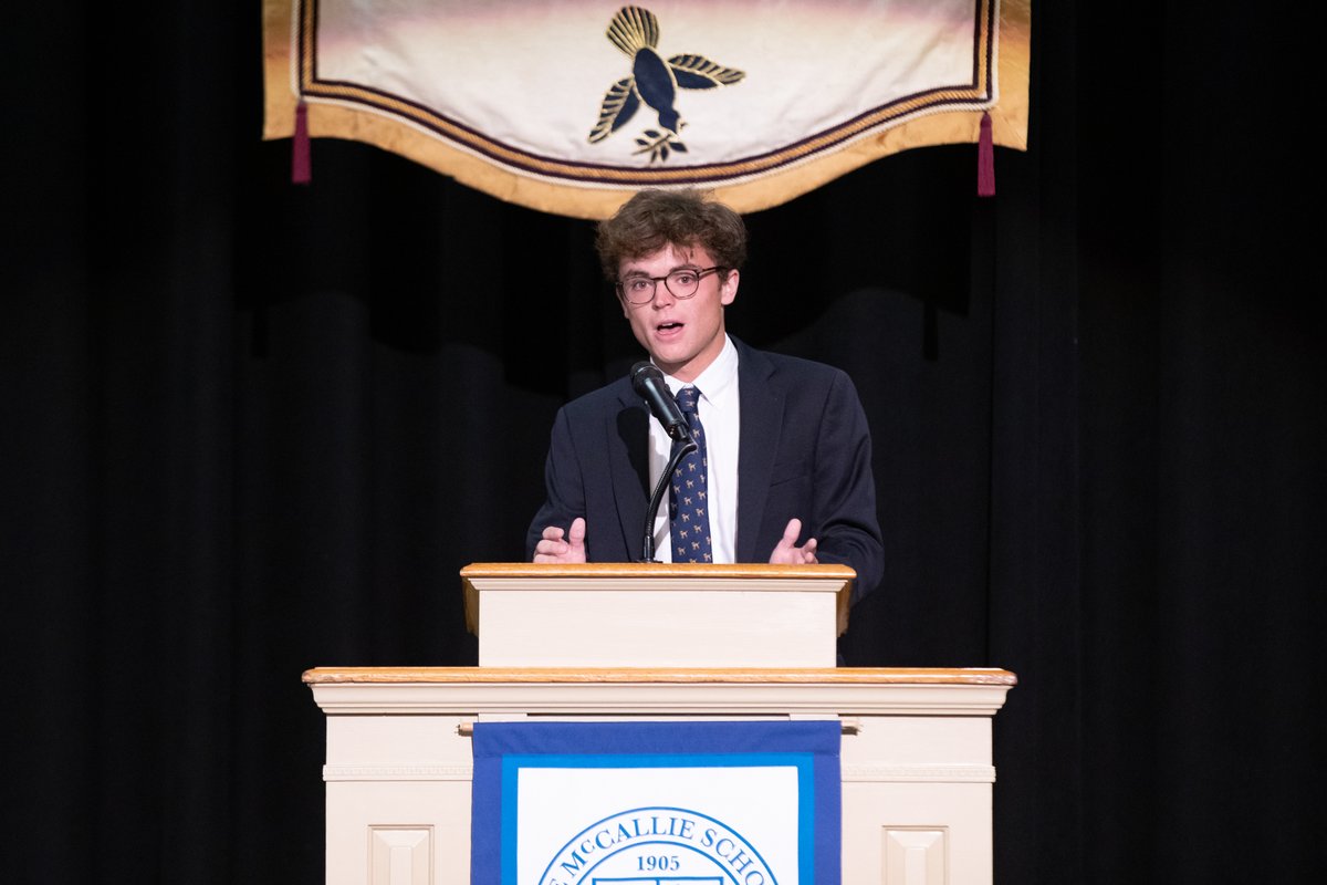 McCallie Athletics (@mccalliesports) on Twitter photo The first Senior Chapel Talk of the year is from Will Leathers of <a href="/mccallietennis/">McCallie Tennis</a>, a 2021 doubles State Champion. Will gave a thoughtful message about the roles social media and mental health can play in athletics at all levels. Well done Will. #GoBigBlue The first Senior Chapel Talk of the year is from Will Leathers of <a href="/mccallietennis/">McCallie Tennis</a>, a 2021 doubles State Champion. Will gave a thoughtful message about the roles social media and mental health can play in athletics at all levels. Well done Will. #GoBigBlue