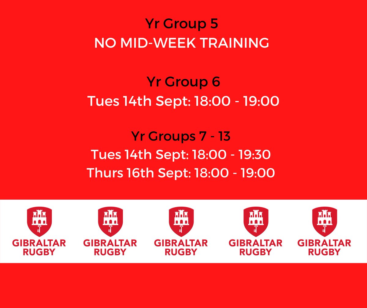 For those not yet on Heja please note the MIDWEEK training schedule in the image. Saturday training is on for all! 

We’ve had loads of new joiners this season! Please bear with us whilst the coaches get everyone registered, added to Heja and the training schedules finalised.