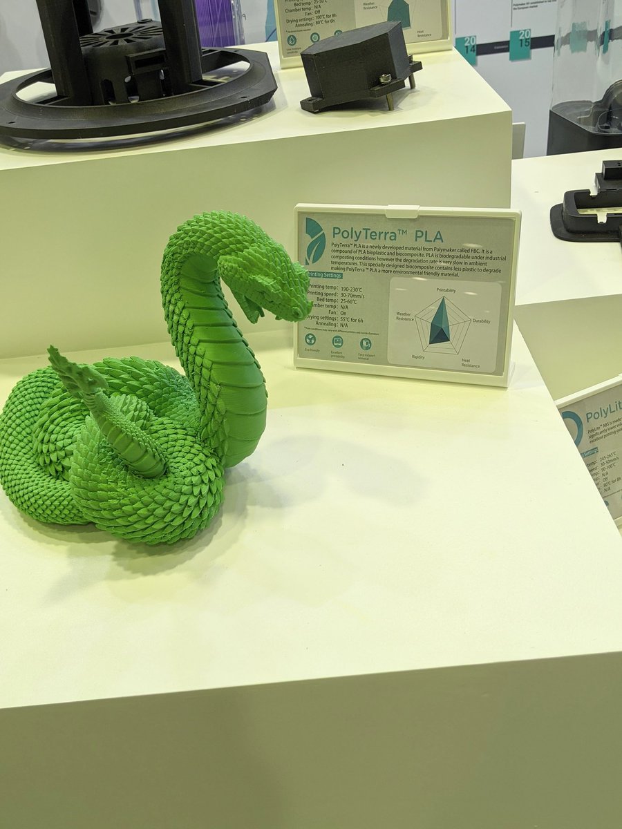 natureworks's tweet image. Stopped by partners, @Polymaker_3D&apos;s booth at #Rapid2021. Great to see the focus on 3D printing in education AND sustainability in their Ingeo-based PolyTerra filament. 🌲 @RAPID_Event
