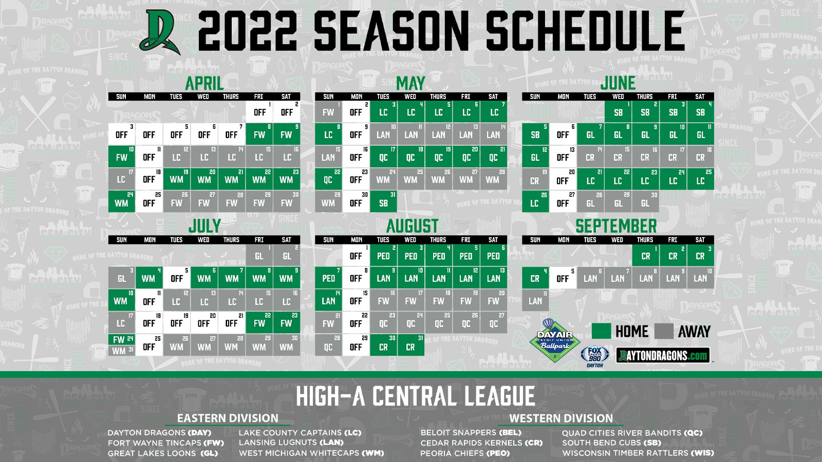 Dayton Dragons 2022 Schedule Gabby Morrow (@Morrowgabby) / Twitter