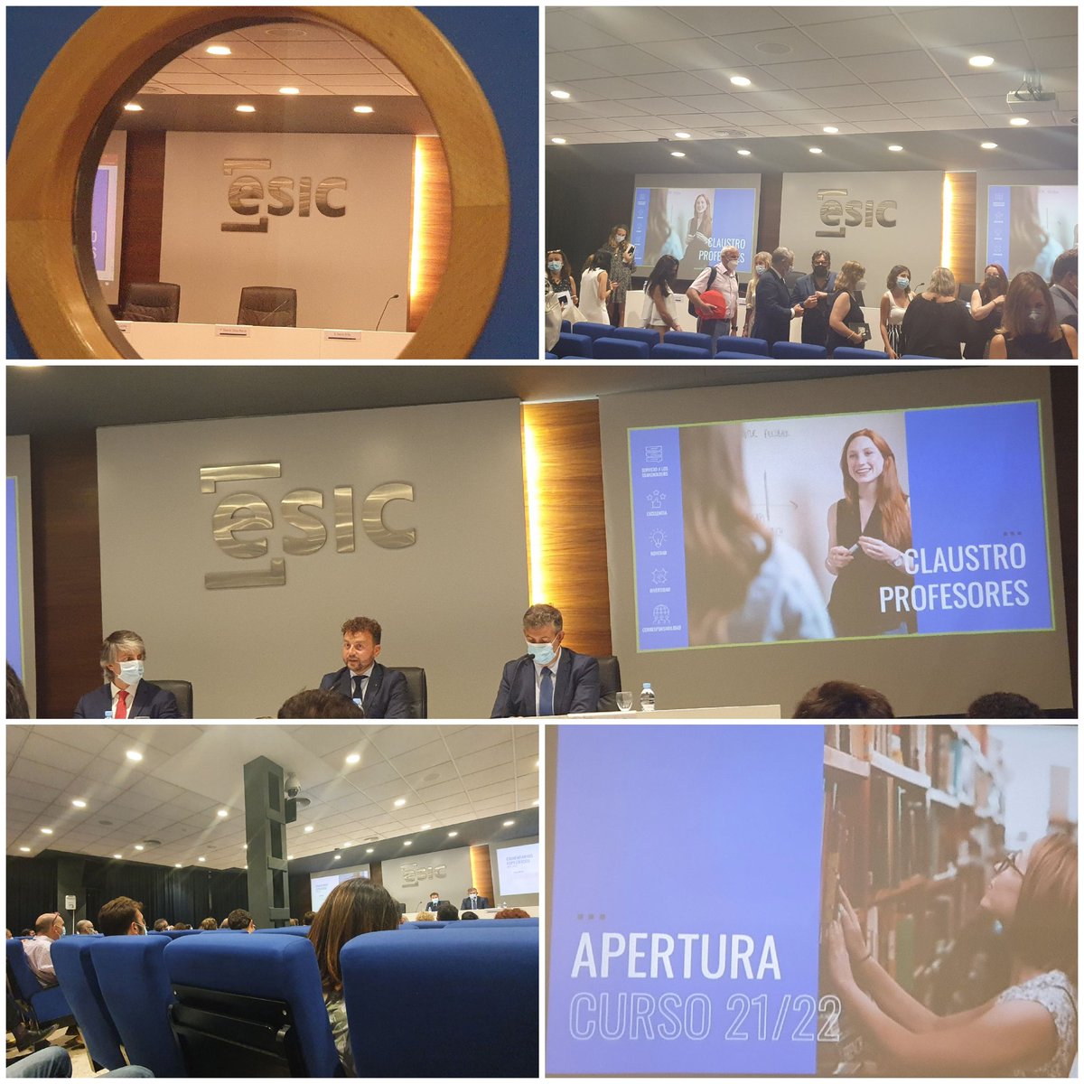 JaenMJulia's tweet photo. Iniciamos un nuevo curso académico en el Área de Grado. Apertura del curso 2021/22 en @ESICValencia Claustro de profesores.Nuevo curso! Nuevas ilusiones! Instalaciones renovadas! Nuevos retos!
#esicvalencia #aperturacurso #claustroprofesores #grado https://t.co/ak9CyFPEE8