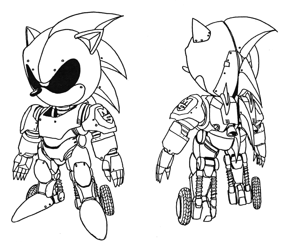 Silver Sonic Vs Sonic & Metal Sonic And Mecha Sonic 