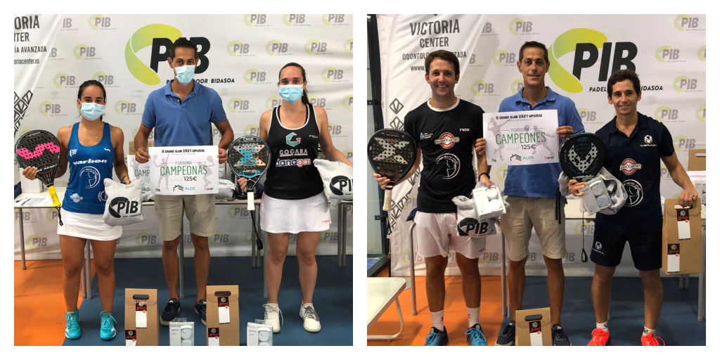 fvpadel's tweet image. Nerea Olano &amp;amp; @cris_gonzmoro y @Gon_Franco &amp;amp; @jaimebergareche parejas femenina y masculina de 1ª categoría vencedoras en la 2ª prueba del #GSGipuzkoa disputado la pasada semana en el irundarra Pádel Indoor Bidasoa. 
Zorionak!