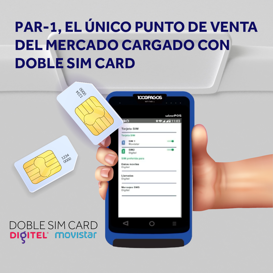 1000Pagos's tweet photo. #1000Pagos pone el futuro en tus manos con el punto de negocios más innovador #PAR1.

Traemos para ti los únicos dispositivos del el mercado cargados con doble Sim Card (con líneas Digitel y Movistar) sin costo adicional, para que siempre estés conectado y potencies tus ventas. https://t.co/2hkaS5PeZJ