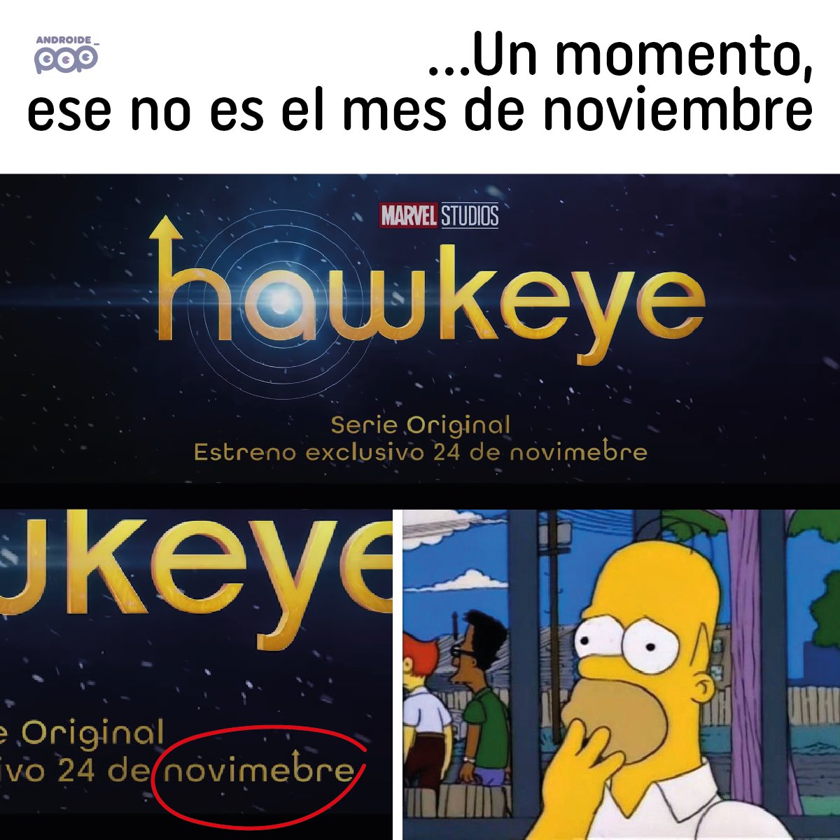 androidepop's tweet photo. Oye #DisneyPlus es esto una trampa? En realidad nunca se va estrenar? #Hawkeye https://t.co/V2cWwuPAgM
