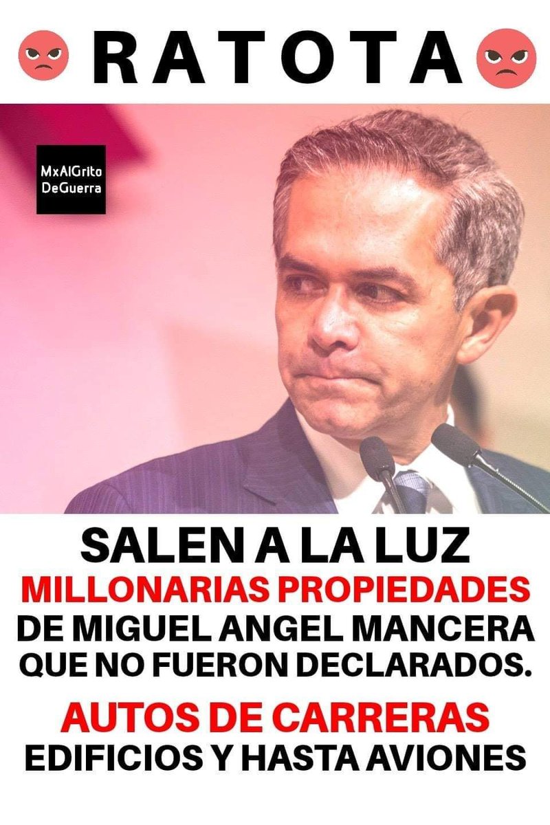 laadelita3's tweet photo. Mancera, el coleccionista de residencias, autos de carreras y hasta aviones😡 https://t.co/eiQv7FV8QH