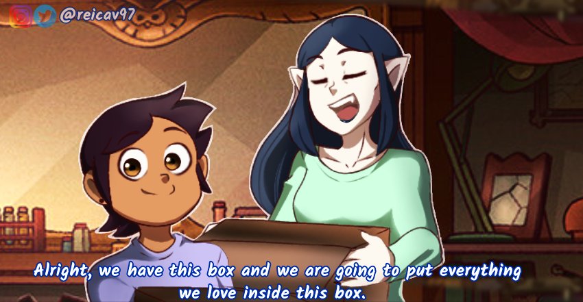 ReiCav97's tweet photo. You know... "the box" thing.

#TheOwlHouse #TheOwlHouseSeason2 #lilithclawthorne #EdaClawthorne #LuzNoceda #AmityBlight #KingClawthorne #digitalart #fanart #fandom #damnbackground #damnart #lumity #owlmompls #ª https://t.co/OH8hKlQyew