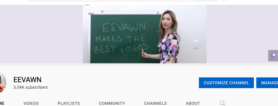 EEVAWNN's tweet photo. o yea new channel banner looking nice 😎 https://t.co/h3RtuJZxB9