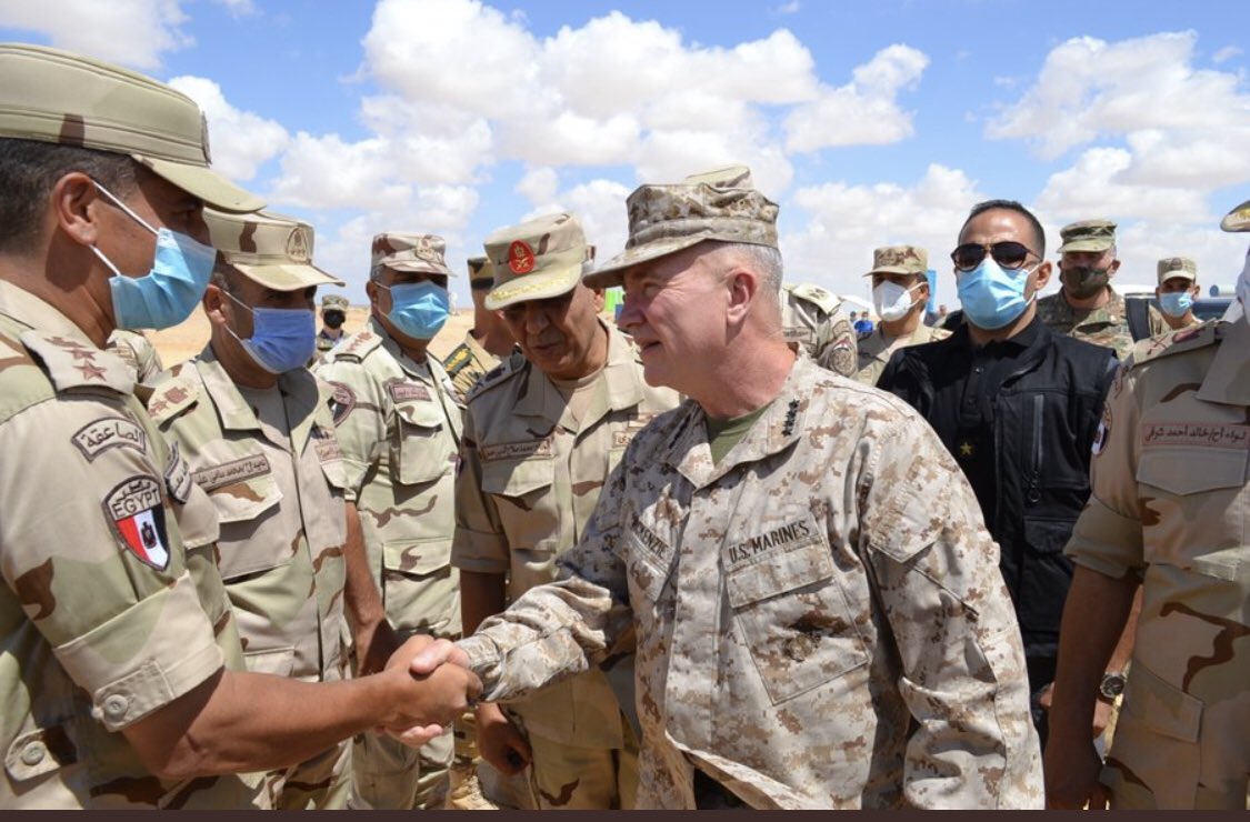 My visit to U.S. and Coalition forces participating in Bright Star at Mohamed Naguib Military Base (MNMB), #Egypt.
