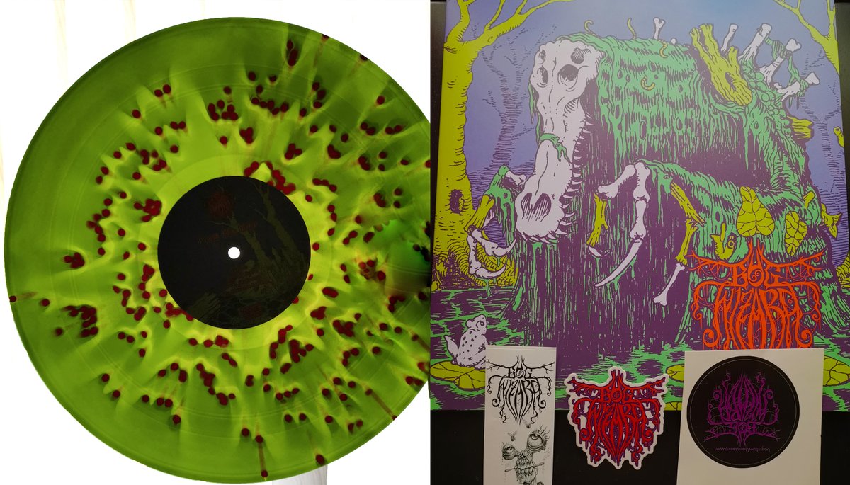 CirceLouve's tweet photo. @BogWizardBand @fuzzdoomrip @nowayjeff @JohnRob60257851 Swamp Golem vinyl arrived today. Awesome colors! Killer album! Thank you for this awesome limited edition! #Doom #Sludge #Stoner #FromTheMire https://t.co/rPHxnzOhYR