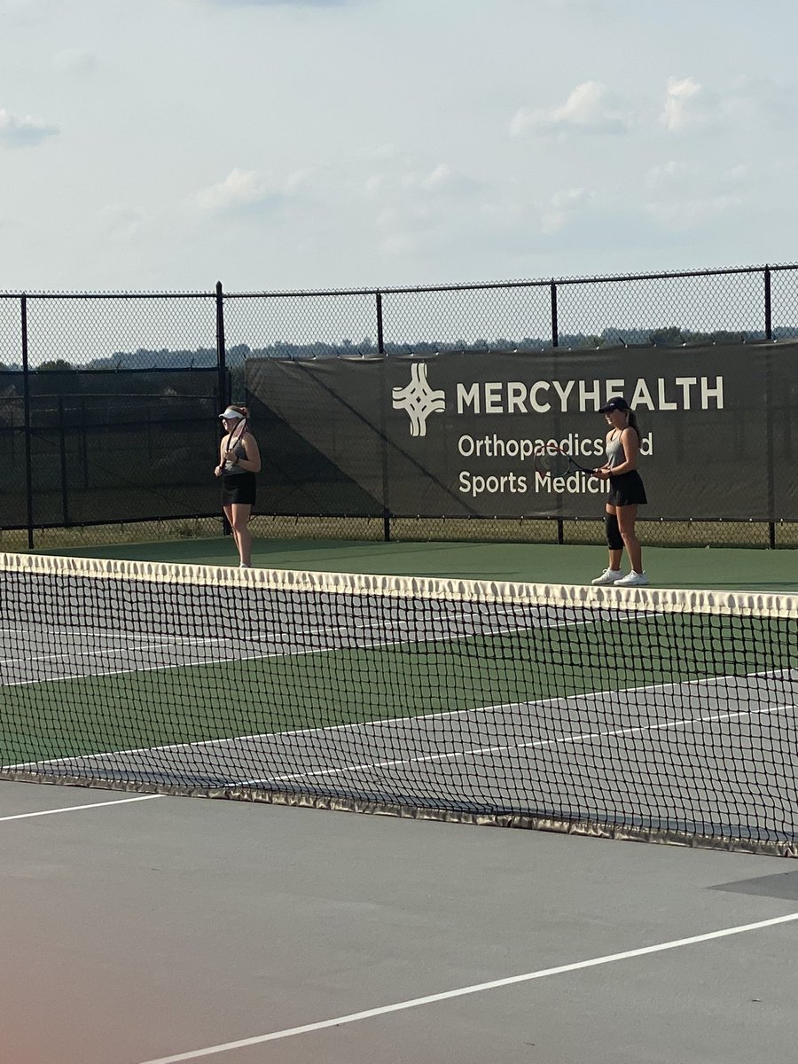 Harrison Varsity vs Seton B. Kennedy Boatright and Kelsee Hibbard get a their first varsity win. Congrats ladies.