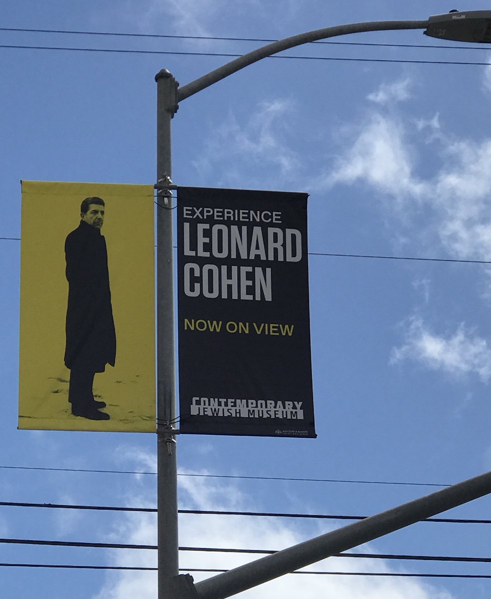 sylviesimmons's tweet photo. We asked for signs, the signs were sent.
#LeonardCohen #CrackInEverything @Jewseum https://t.co/DKEOZKQerc