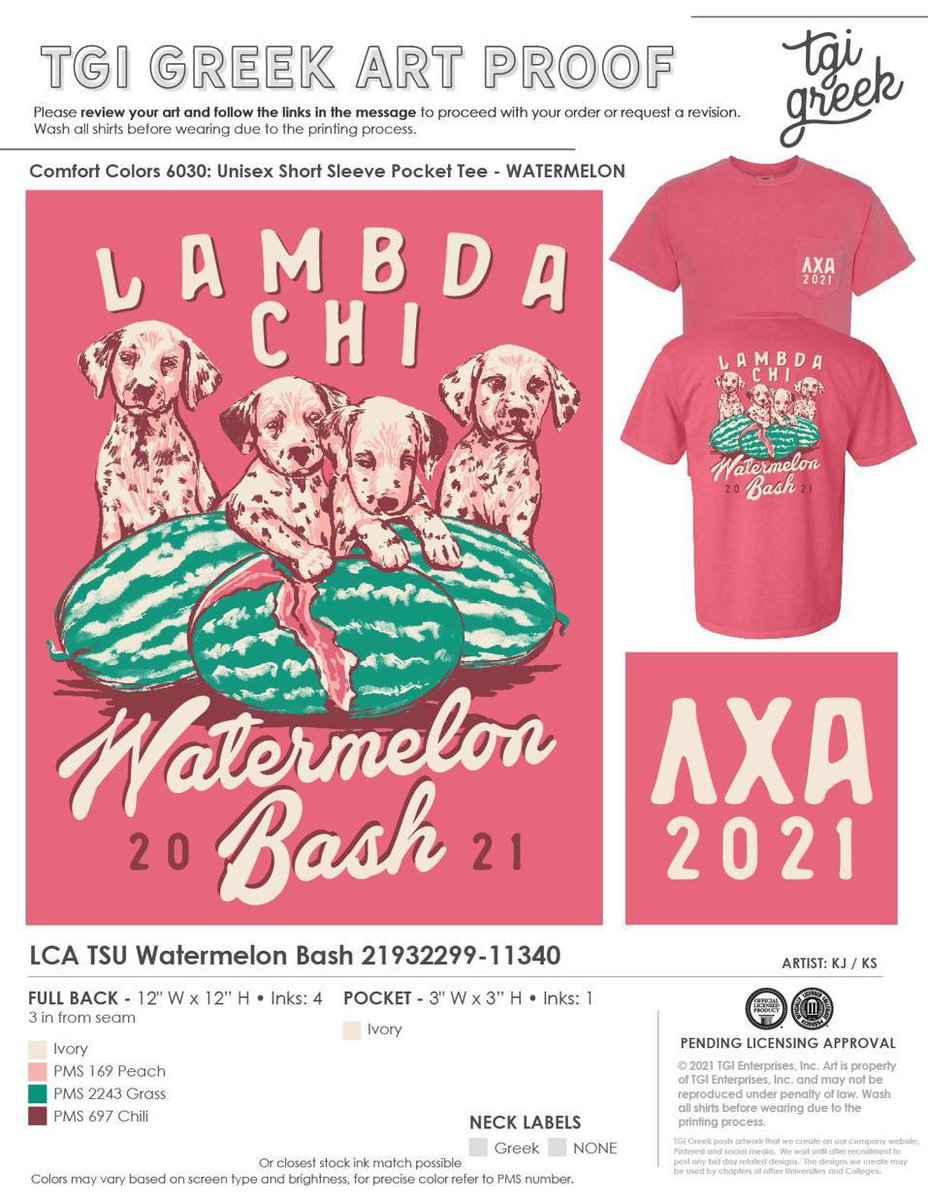 Watermelon bash shirts are here! Get ready to start bashing and look good while you’re doing it! Fraternities and sororities make sure you buy your specific shirt to receive the points for your team! The link closes September 20th at 9:00AM! lcatsuwatermelonbash.itemorder.com