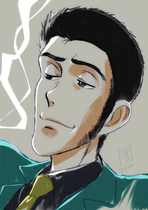 #最高傑作のル次五を晒す
#ルパン
放送スタートしたら6の絵柄でいろいろ描きたいな〜と思う今日この頃 