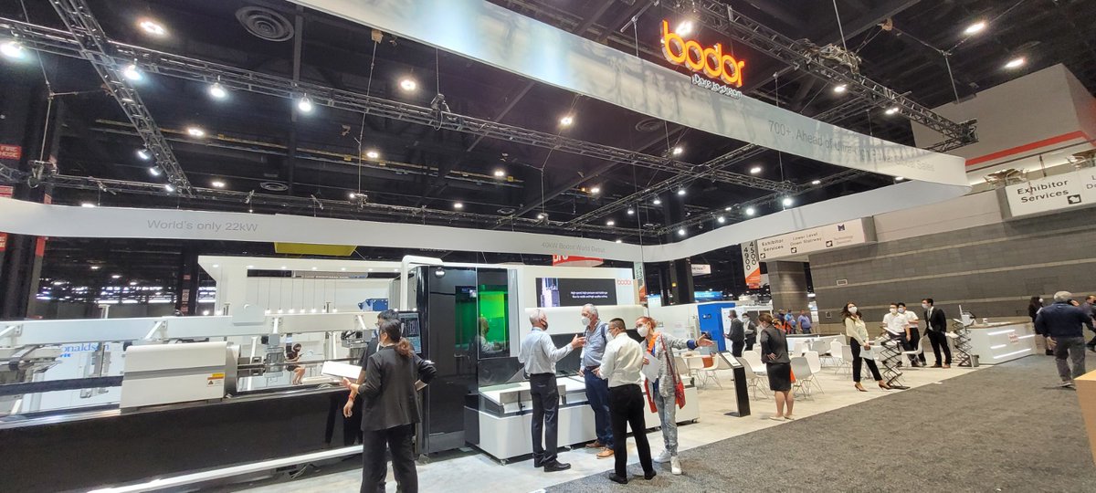bodor_laser_'s tweet photo. First day at #bodorworldtour #stop8, in @FabtechExpo  🥳 
Thanks to our diligent and inspiring team in #Chicago! It's a good success for visitors who come and experience the world's trending #laser cutting technology. In the next three days, make sure to stop at booth A4486. https://t.co/Miwvvxj5G4