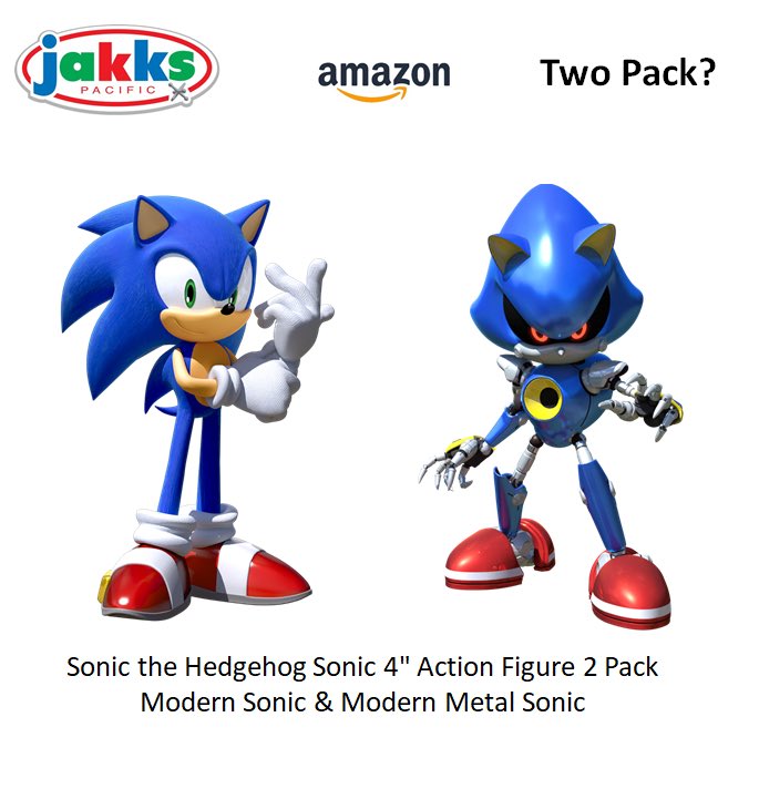 Sonic The Hedgehog Sonic & Metal Sonic Action Figure 2-Pack 