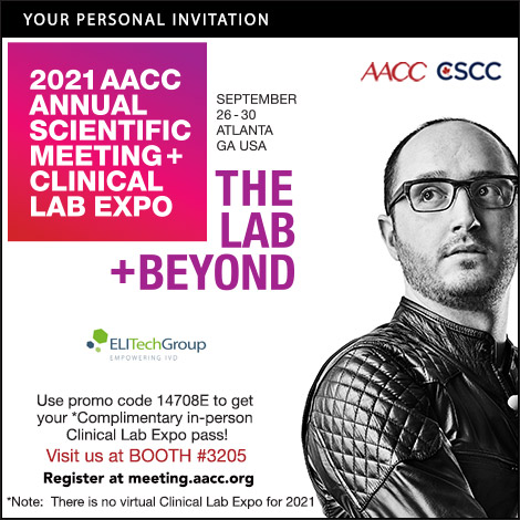 Elitechgroup Join Us At 21 cc Annual Scientific Meeting Clinical Lab Expo In Booth 35 Use Our Promo Code e For A Complimentary In Person Clinical Lab Expo Pass At