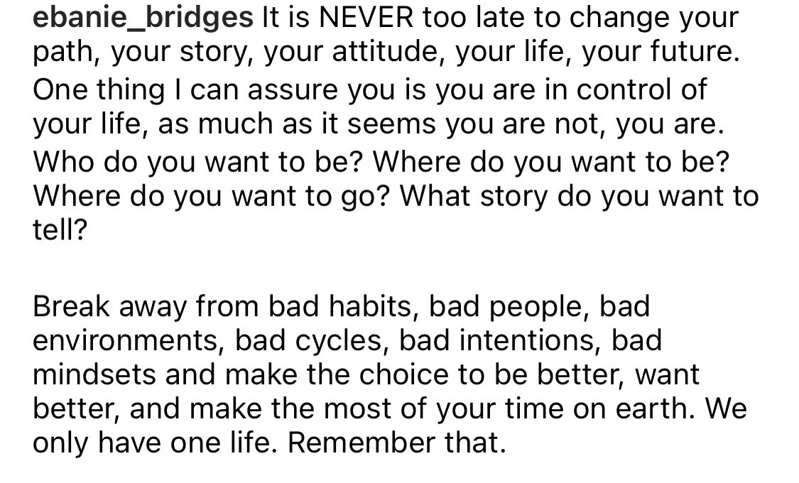 EbanieBridges's tweet photo. It is NEVER too late

#DeepAsf #MotivationSpeech #SpittingFacts #StopWastingYourLife #BeBetter #WantBetter #GoAfterYourDreams #EbanieBridges #RealTalk https://t.co/ACyVU3qKlQ