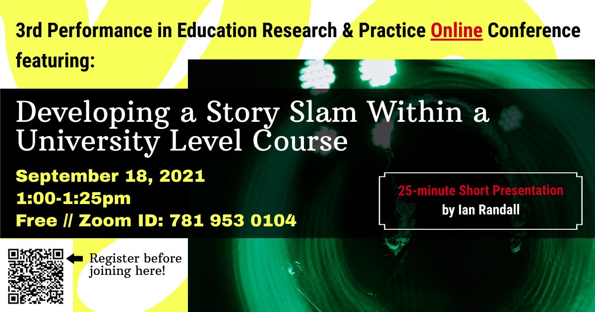 Summoning serious storytellers and debaters!

You might be intrigued to know how story slams and debates can help engage students and help them perform better. Come find out how at our ONLINE conference this Saturday, Sept. 18! 

Registration (Free!): ow.ly/GeM750G4qiZ