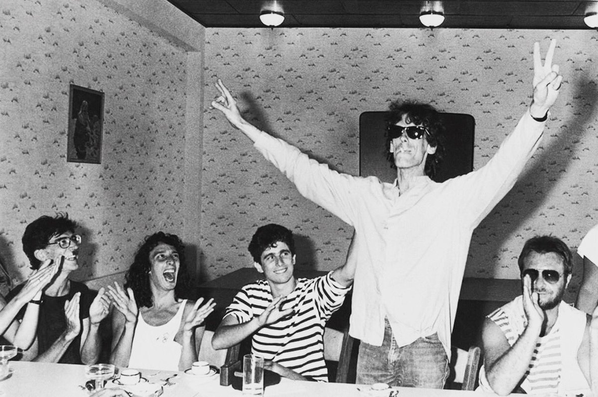 Charly García, Fito Páez, Andrés Calamaro, Luis Alberto Spinetta y León Gieco, 1986.