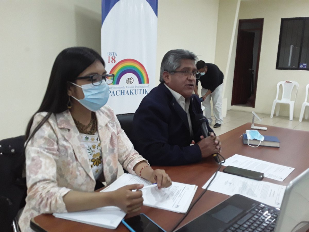 BancadaPkEc's tweet photo. #BancadaPachakutik Trabaja Agenda de Labores de la presente semana, de forma presencial y virtual. #EnlacasadelArcoIris. https://t.co/x3NrgGqaMm