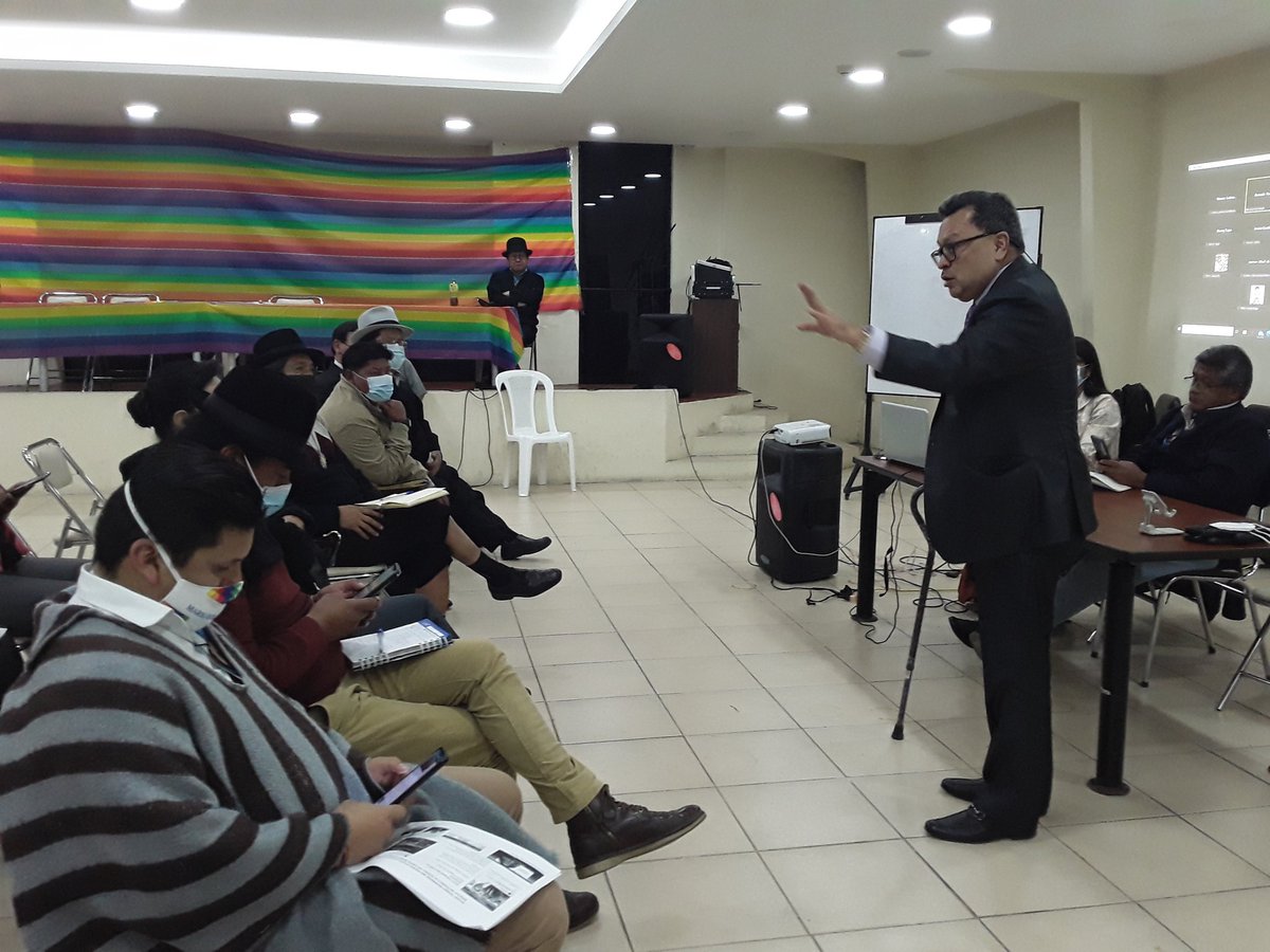 BancadaPkEc's tweet photo. #BancadaPachakutik Trabaja Agenda de Labores de la presente semana, de forma presencial y virtual. #EnlacasadelArcoIris. https://t.co/x3NrgGqaMm