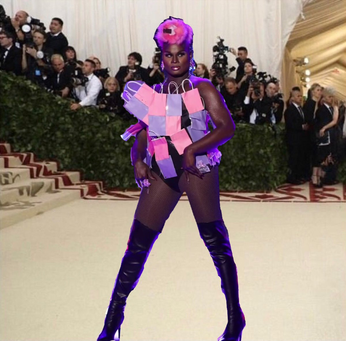 jush_for_fun's tweet image. LaLa Ri at the 2021 Met Gala 🤩