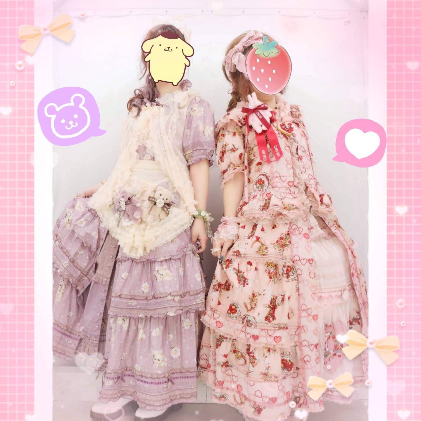 りんか くま を着ました プリン の方が私です ひさしぶりにスカート重ねたしガッツリ着た 笑 くま ラベンダーの贅沢コーデ やはりくま はいいですね 女神はカルーセル ピンクハウス ピンクハウスコーデ T Co Cxqs2kiyzs