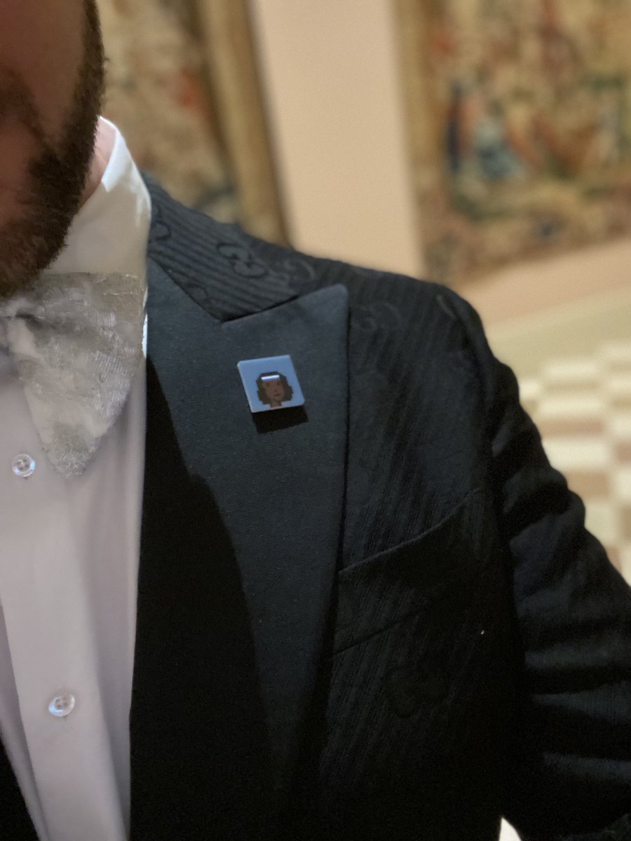 Decided to bring a #Cryptopunk of my wife (that I bought for her) to the #MetGala. WAGMI.