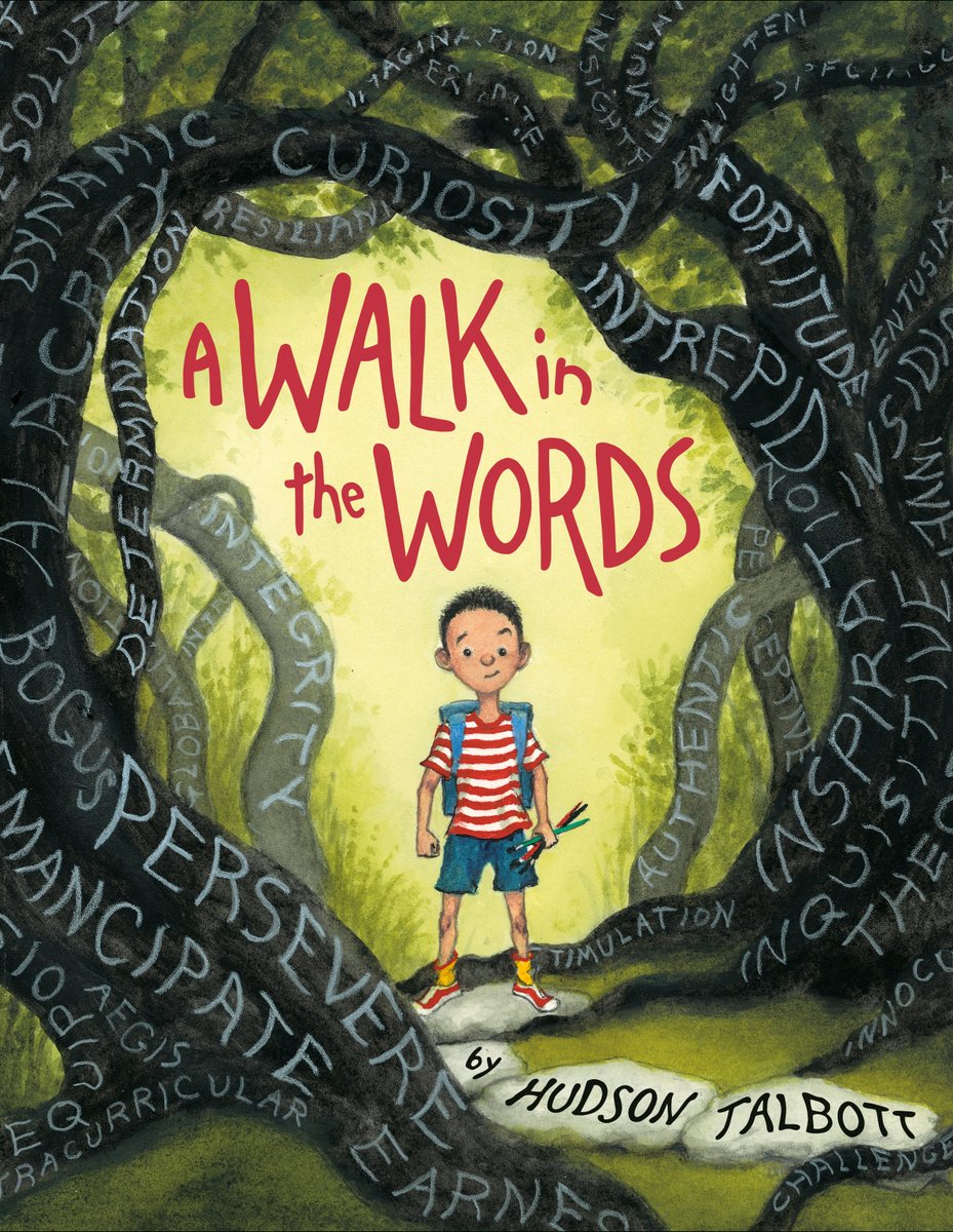 Happy #BookBirthday to @HudsonTalbott's A WALK IN THE WORDS. “A beautifully rendered and deeply inspiring book for everyone who has ever read slowly—myself included! Hudson shows us the beauty and magic that can come from taking our time. Brilliant.”— @JackieWoodson