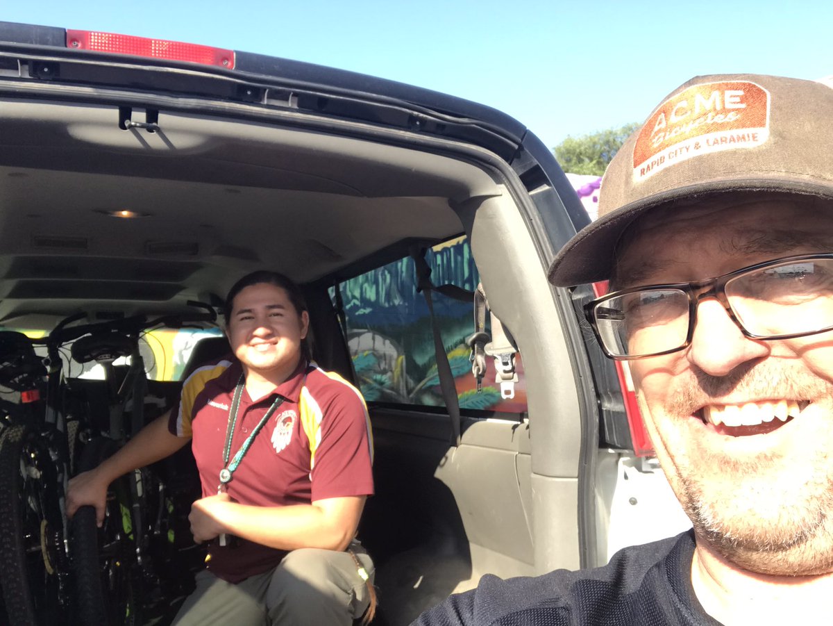 Maverick picked up some used mountain bikes for the Ateyapi Youth Engagement in Sports Program. This program makes bicycles available for their youth. Fitness, confidence and transportation all improved with a bike 🙏@QualityBike Community Grant Program for making this possible.