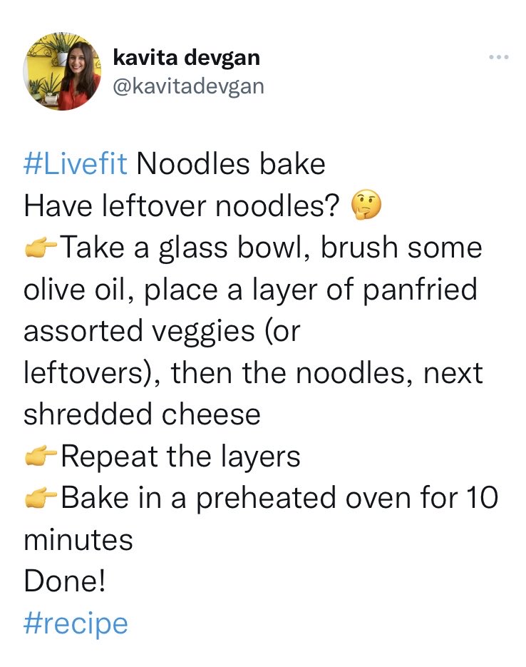 kavitadevgan's tweet image. #recipe 
#simplehack