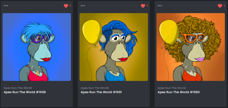Vinnyah_'s tweet photo. Love the art in this project. looks like #BAYC mixed with #WorldOfWomen 

If you missed out on @BoredApeYC and @worldofwomennft , don't miss out on these!

@ApesRunTW      #StillMinting

OS: https://t.co/MH5Gyrwfqu
Mint Here: https://t.co/K5hJ2sfbTy https://t.co/STo73HddLj
