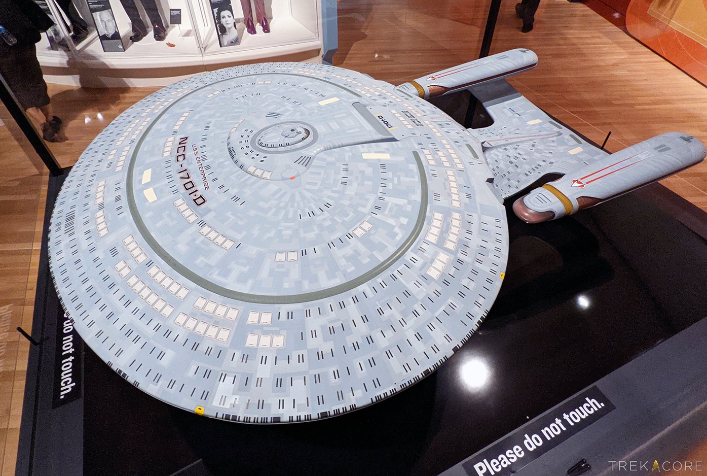 The original 6-foot filming model of the U.S.S. Enterprise-D from Star Trek: The Next Generation