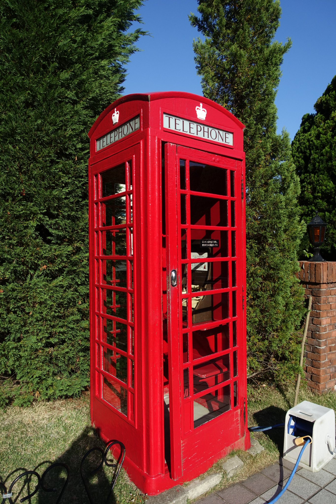 消防用電話ボックス 赤色 電話機付き！ 電話ボックス ロンドン RedTelephoneBox 模型 アンティーク