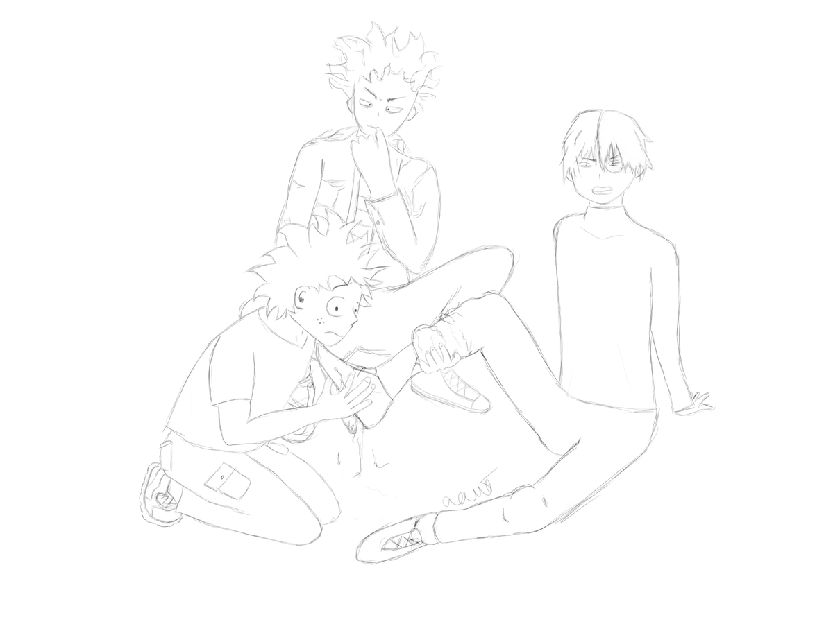 aavocadochan's tweet photo. It's time to post my art for the @TodoBowlBang! *cries in anxiety*

Please read Misty's spectacular angsty fic here! https://t.co/UcxEs6TRkK https://t.co/a3HpHVGen3