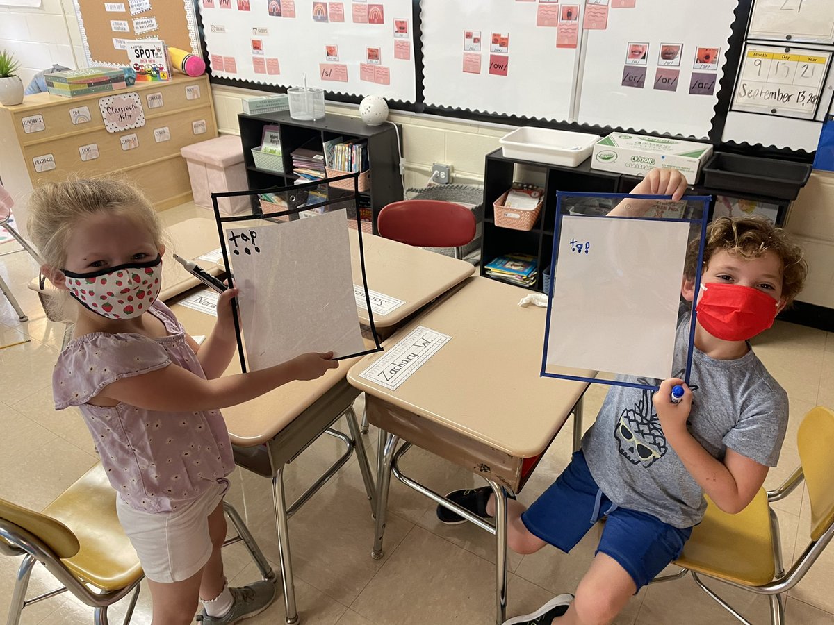 Practicing writing words using all the things we’ve learned about sounds! 📚✏️