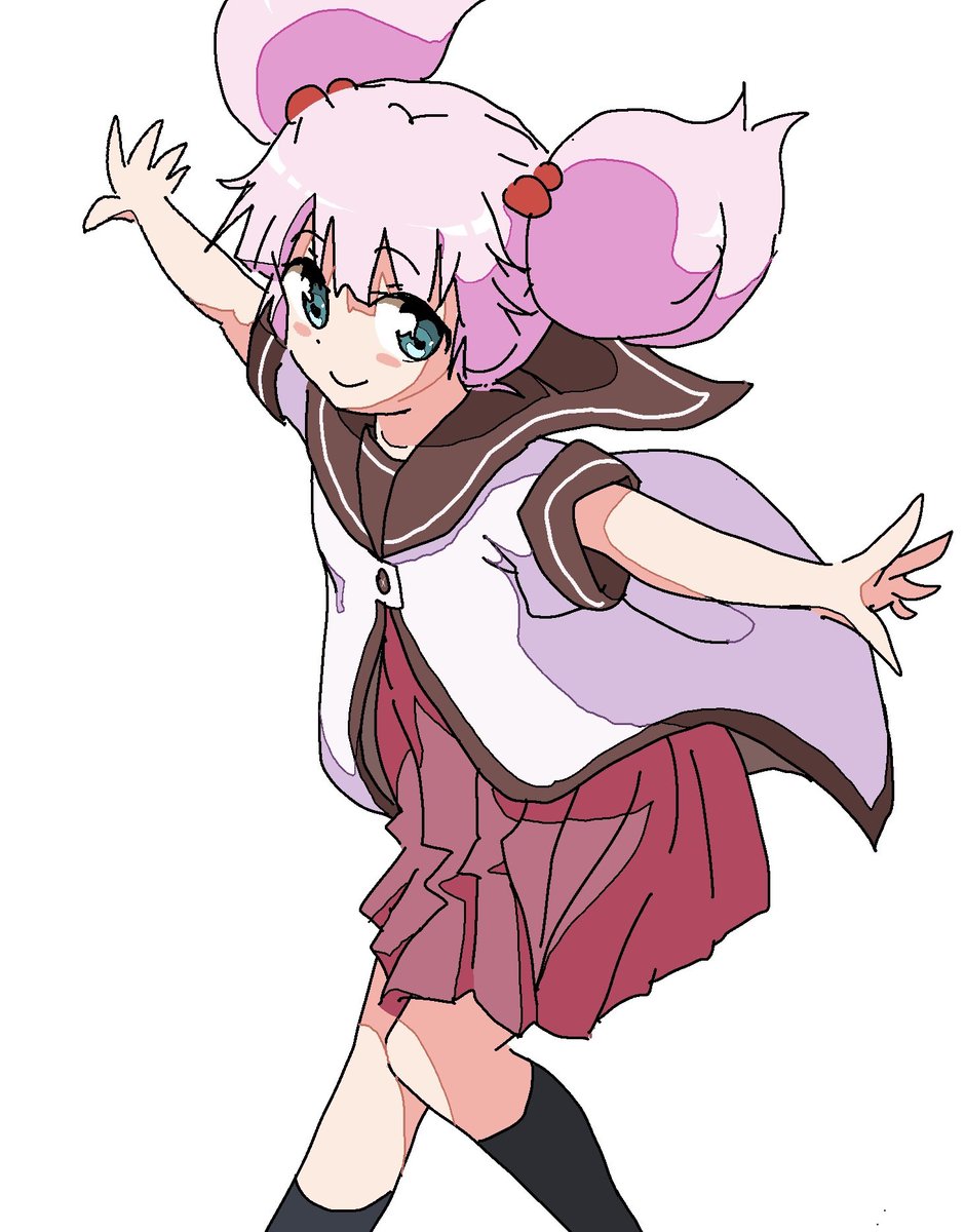 吉川ちなつ 「チーナ🍑
#ゆるゆり活動日記 」|あんかけ焼きそばのイラスト