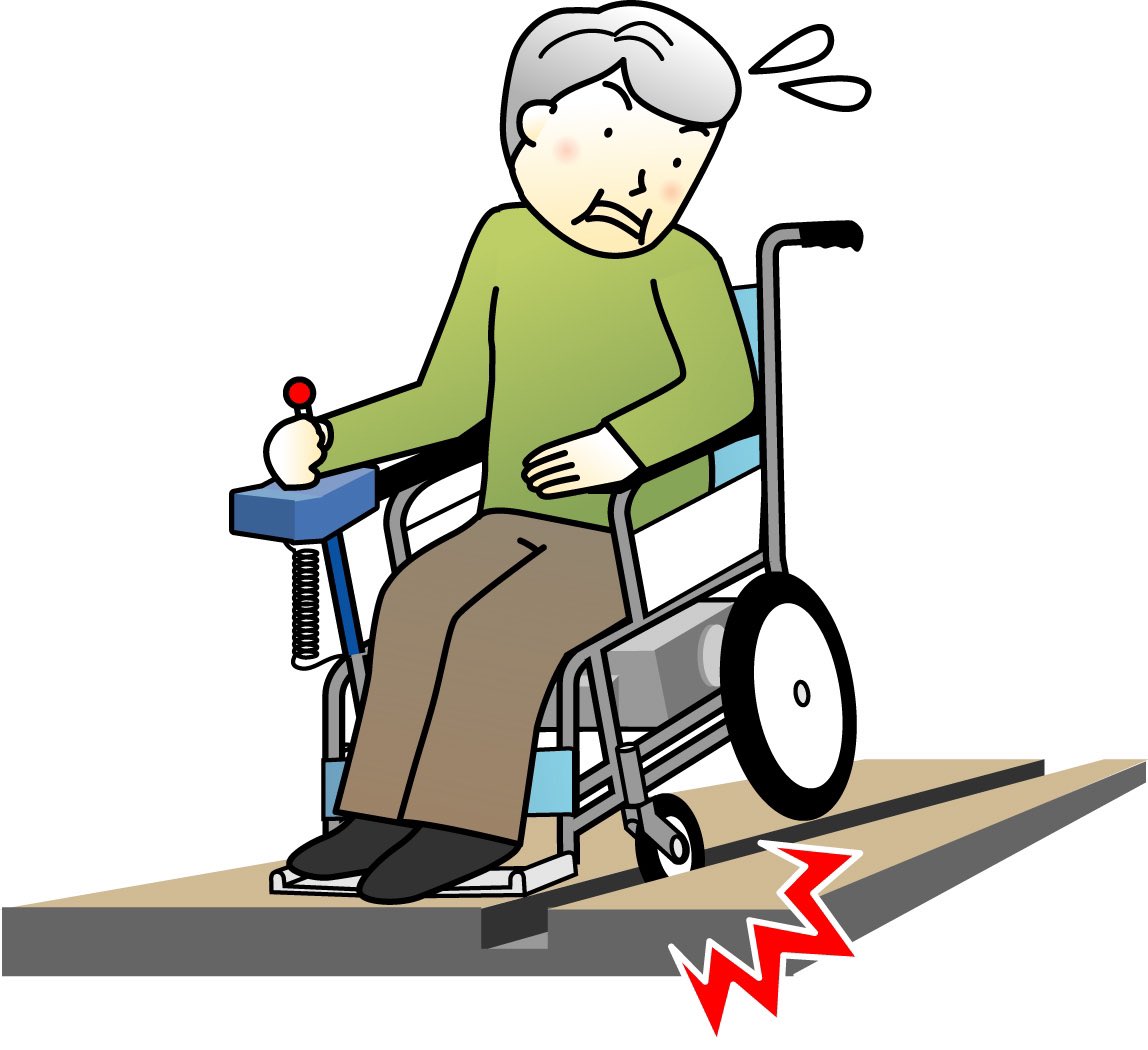 車椅子は踏切の窪みや側溝に前輪がはまりやすいのです。また普段は感じられない道の勾配に操作が困難になる事も(1.2枚目)もし段差やはまった車椅子を持ち上げる介助する事があったら3.4枚目を参考にしてみて下さい。
前輪落ちただけなら水色モブさんの介助で。
#拡散希望︎ 