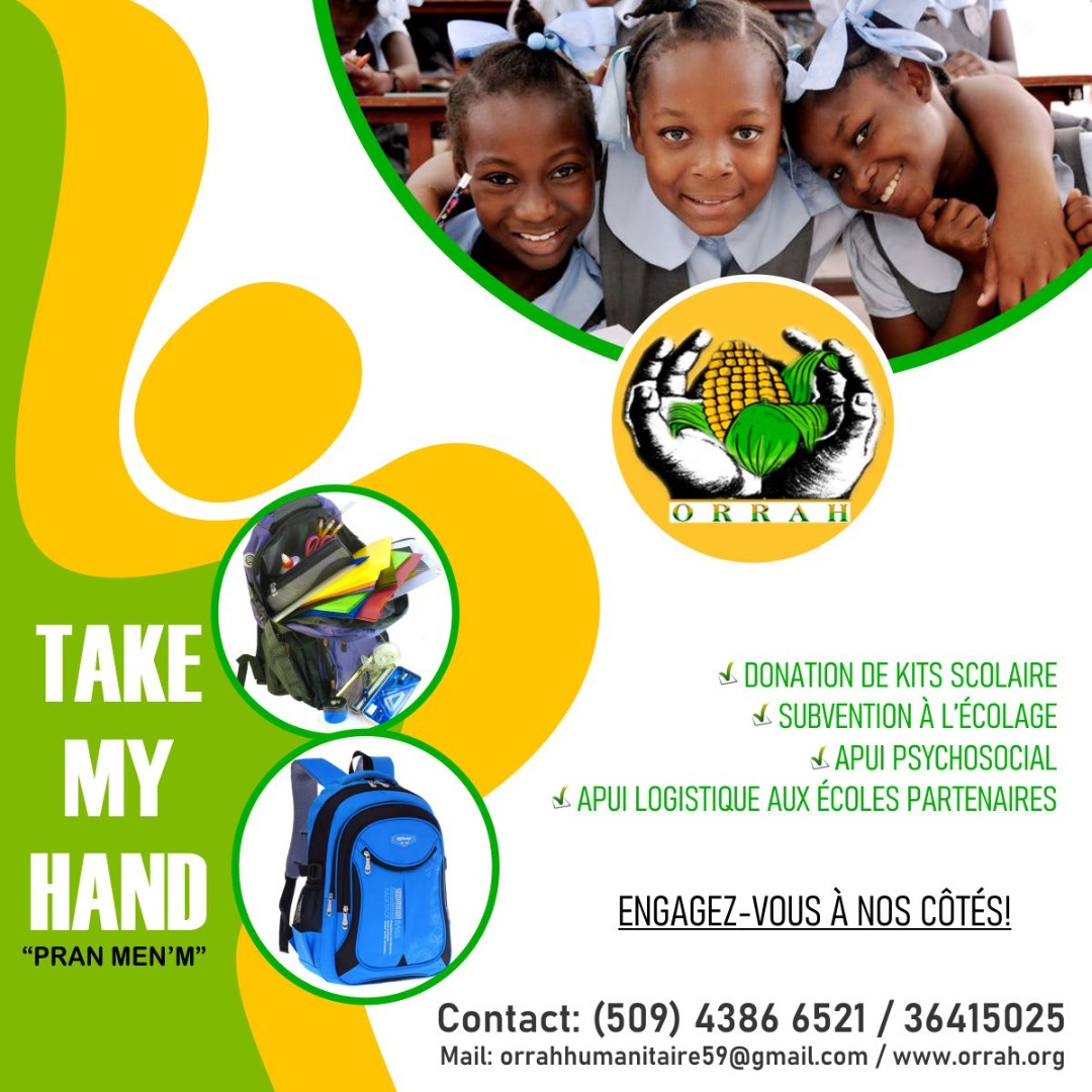 Engagez-vous à nos côtés ! <a href="/Vivariohaiti/">Viva Rio Haiti</a> <a href="/acfhaiti/">ACFHAITI</a> <a href="/USEmbassyHaiti/">U.S. Embassy Haiti</a> <a href="/USAID_Haiti/">USAID/Haiti</a> <a href="/FOKAL_Ayiti/">FOKAL</a> @fiammettahaiti <a href="/BINUH_UN/">BINUH</a> <a href="/wphfund/">Women's Peace & Humanitarian Fund</a>