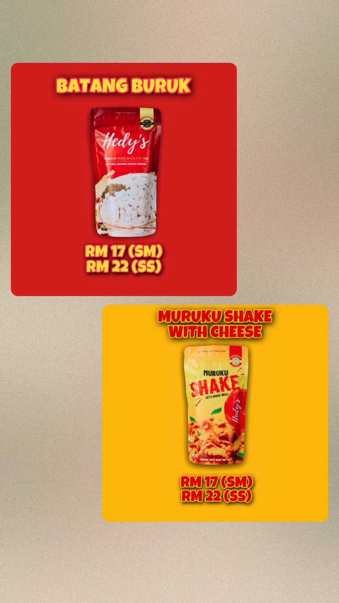 intnnrthirh's tweet photo. @Uzma_Haziqah hi! saya ada jual muruku shake and batang buruk tau gais, memang sedappp rugi tak cubaa tau🤭 for order boleh ws at https://t.co/UFtpClHFgR https://t.co/fWnvE6oFwb