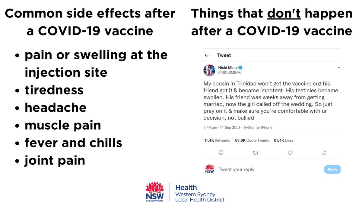 Western Sydney Health (@westsydhealth) on Twitter photo We promise to leave the rapping to <a href="/NICKIMINAJ/">Nicki Minaj</a> if she leaves medicine to doctors and scientists We promise to leave the rapping to <a href="/NICKIMINAJ/">Nicki Minaj</a> if she leaves medicine to doctors and scientists