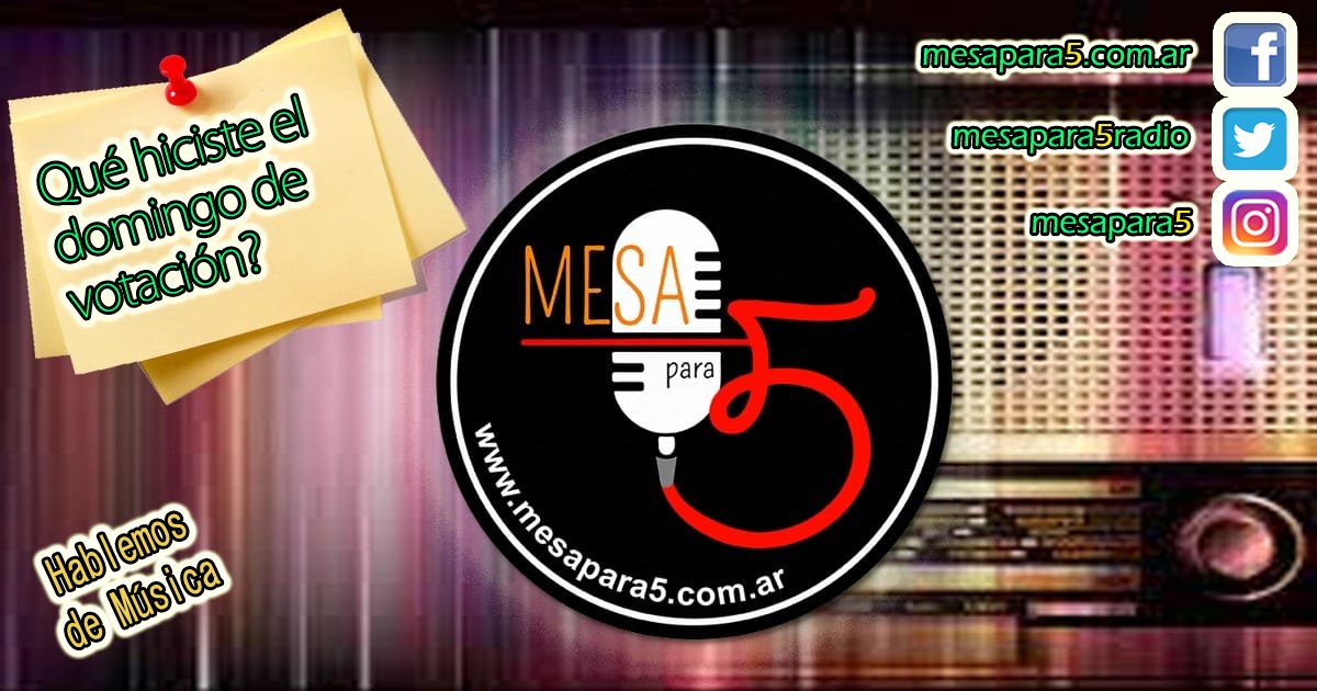 mesapara5radio's tweet photo. Este Jueves los esperamos en @MesaPara5 para compartir con todos ustedes una tarde espectacular. Buena charla, buena música y la mejor compañía.
Jueves 19:30 hs por https://t.co/Fa2VvSlztH https://t.co/wfBXGF0GIB