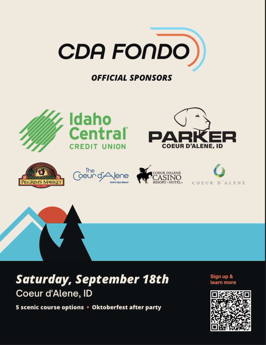 We are only a few days away from the CDA fondo! You can still register. See you Saturday. #cycle #BICYCLE #race #ride #bike #racing #cdaidaho