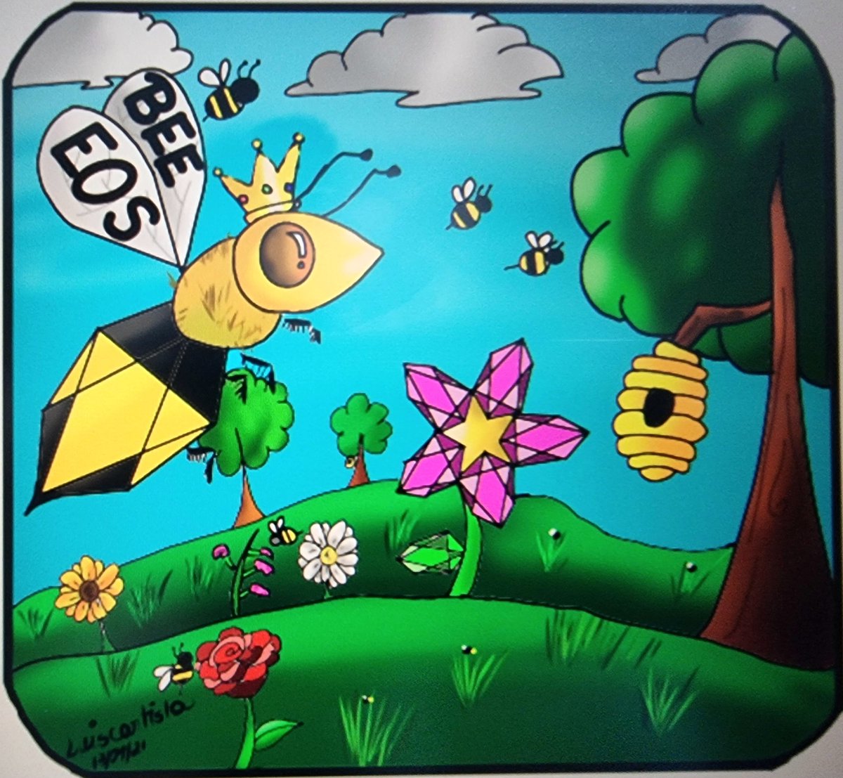 luiscartista's tweet image. my drawing for eosbee
@eosmainnetnews 
@MVanegasLA 
@B1 
@EosEden 
@NovaCryptoLTD 
I am 12 years old and I am an artist now I study illustration with my @wacom I am luiscartista, i am from Venezuela 
#goeos
#Hufi 
#eosio