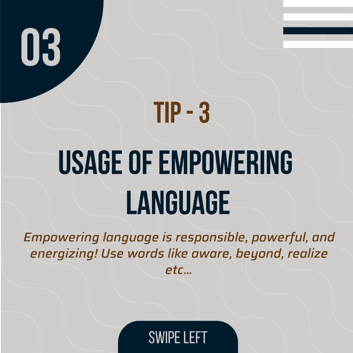 at_hiq's tweet image. at-HiQ Present #TransformingTuesday, Stay Tuned with us.

#NLPTips: Be an Influencer Using NLP.
Follow us @at_hiq 

#atHiQ #TransformingTuesday  #training  #peaceofmind  #Skills #skillsdevelopment #lifecoach  #motivationalspeaker #NLP #NLPTraining #nlptrainer #nlpcoaching