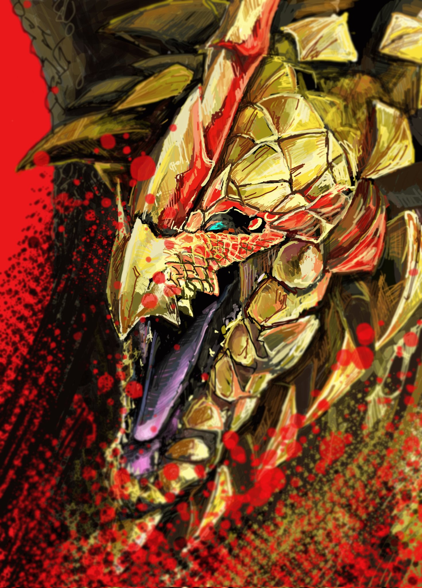 Ze6 千刃竜セルレギオス イラスト モンハン Monsterhunter T Co Lyjzifuji1 Twitter